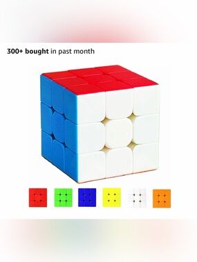 3x3 Magnetic Speed Cube Puzzle - Red, Blue, White